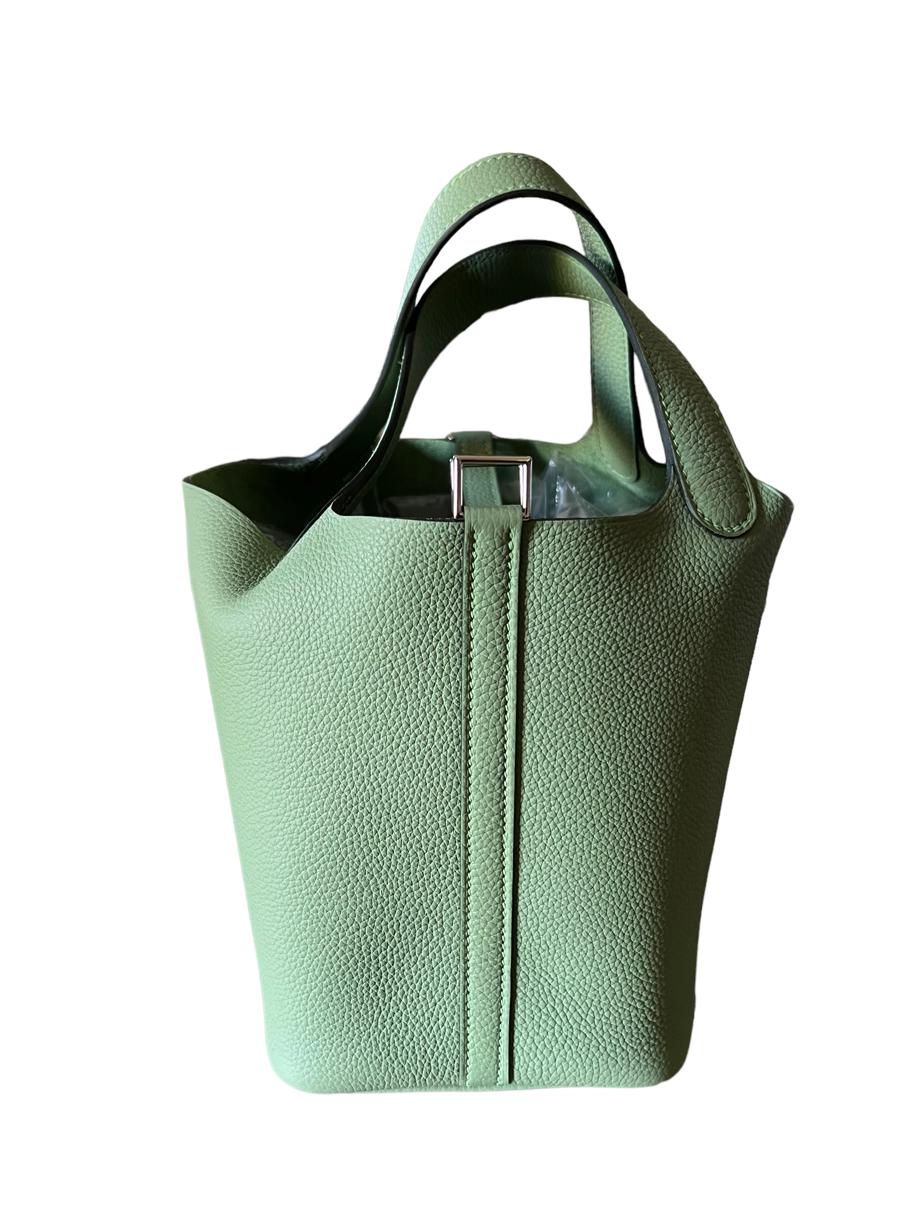Mini Picotin Vert Criquet Hermès - B•Luxe Geneve