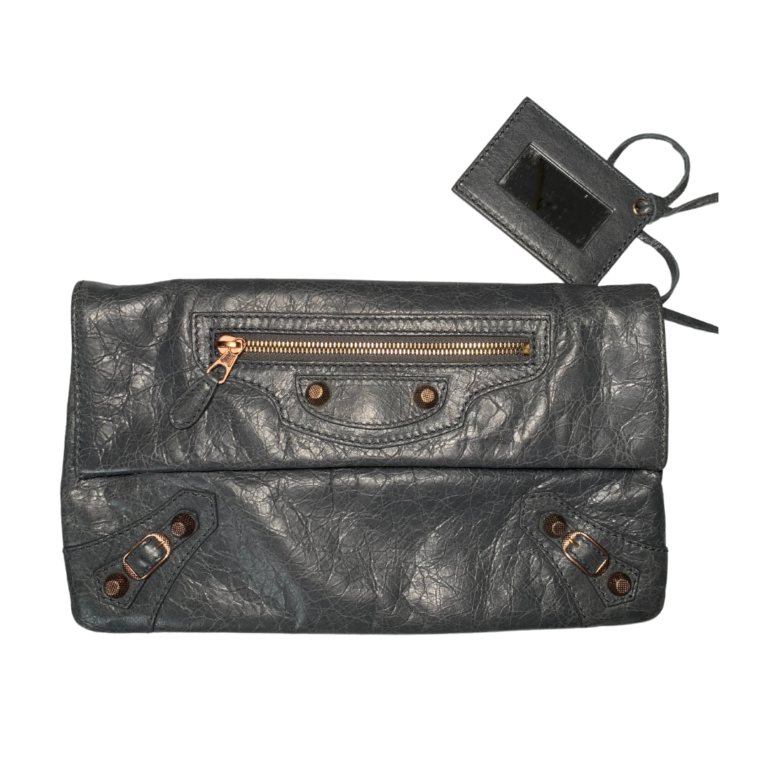 Pochette en cuir Balenciaga