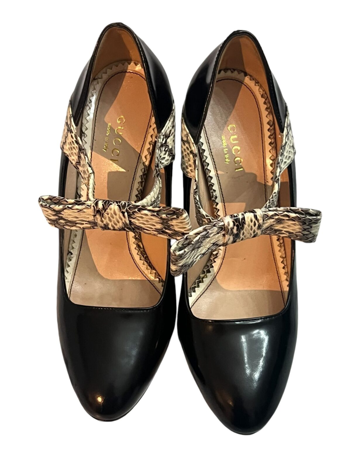 Escarpins Gucci, Neuf, pointure 37,5, talon 10,5, vue 3