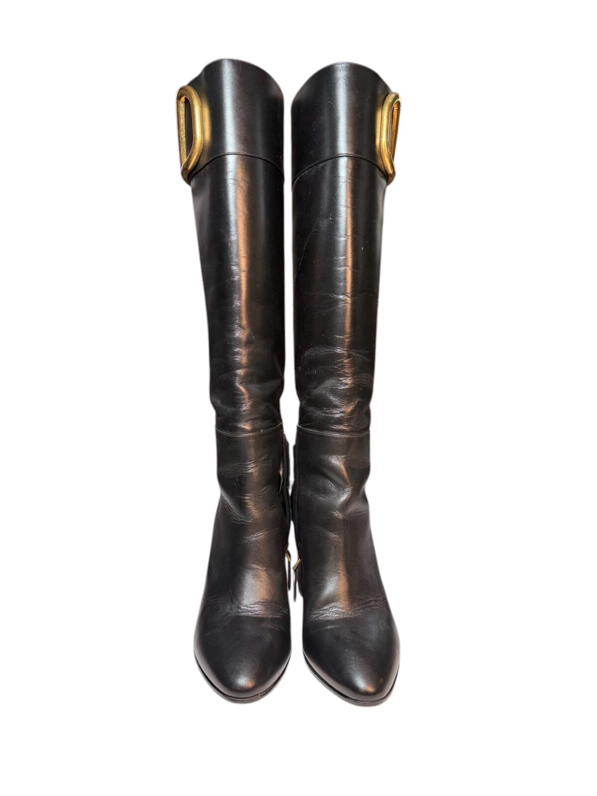 Bottes en cuir Valentino, Très bon état, pointure 39, talon 9, vue 3