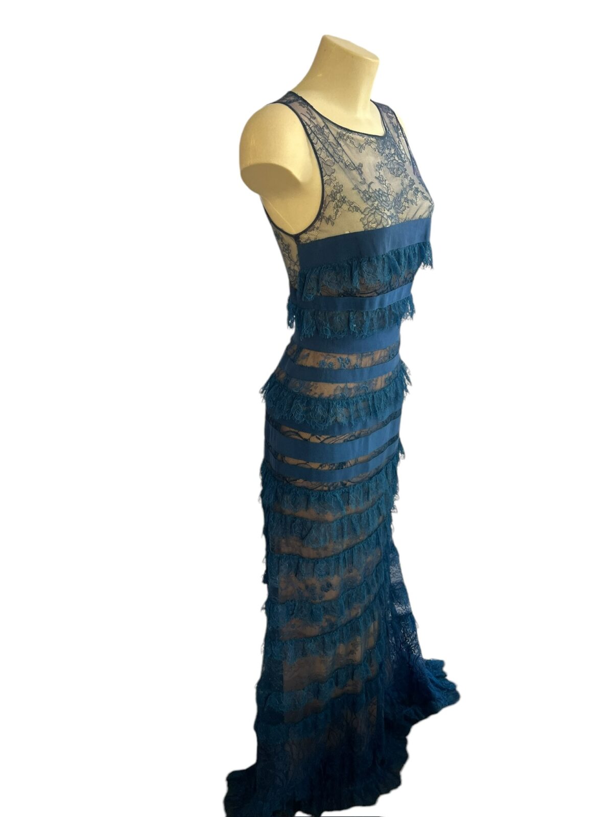 Robe longue Elie Saab bleu – Image 4