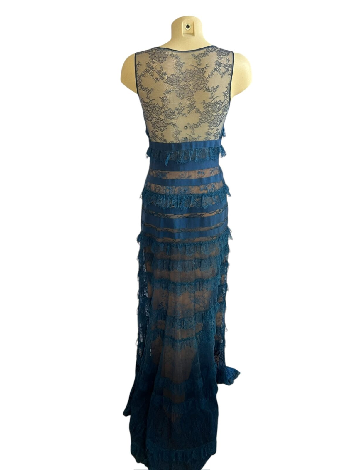 Robe longue Elie Saab bleu – Image 3