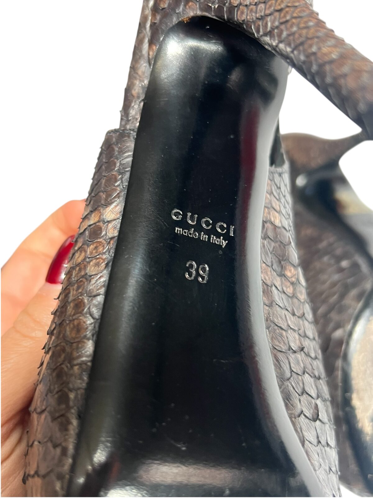 Escarpins Gucci, Bon état, pointure 39, talon 15, vue 7