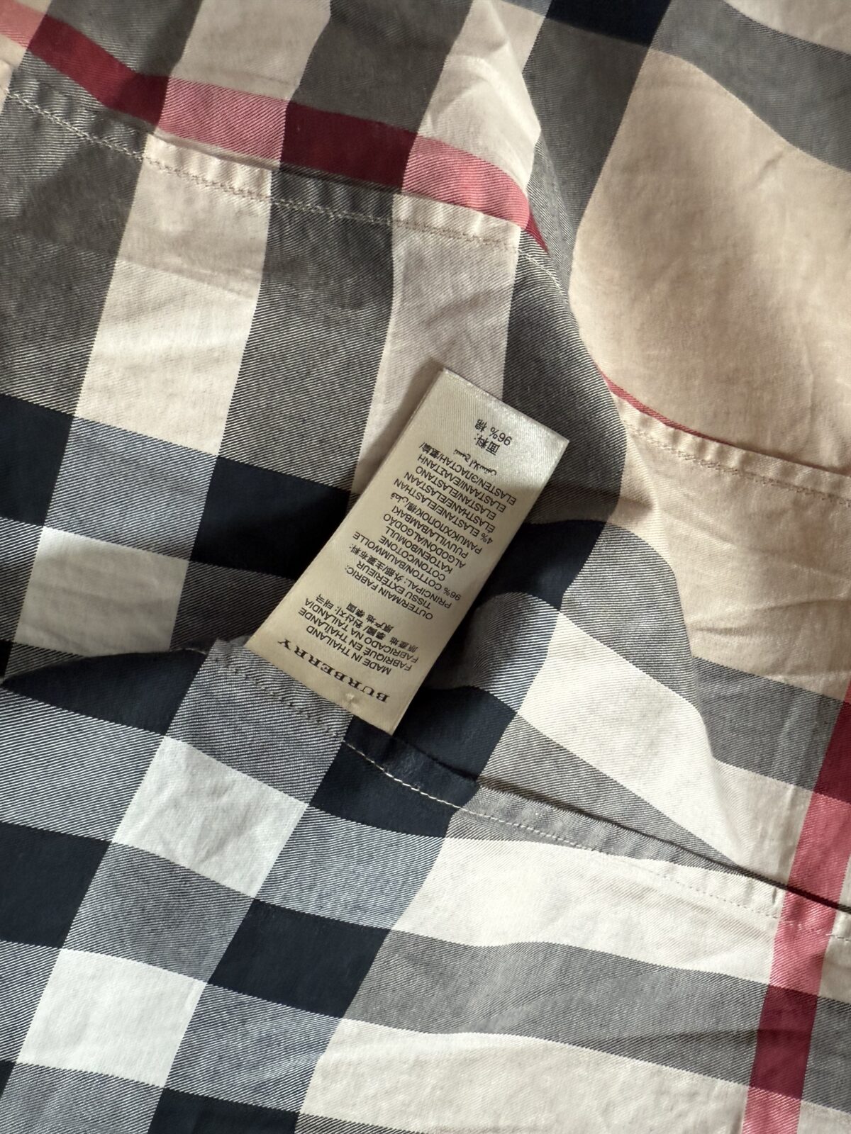Chemise Burberry - seconde main BLUXE Geneve