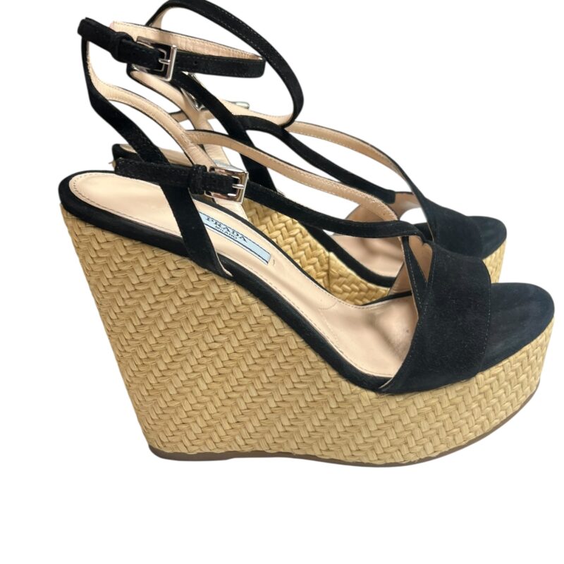 Sandales compensées Prada, Excellent état, pointure 37, vue 2