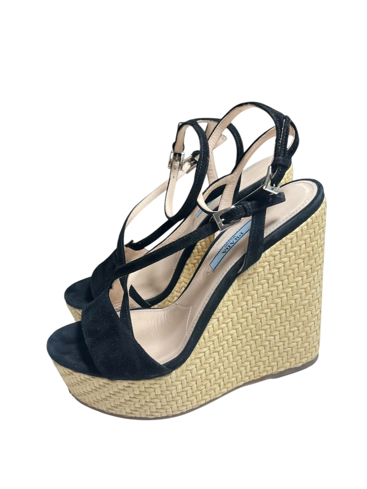 Sandales compensées Prada, Excellent état, pointure 37