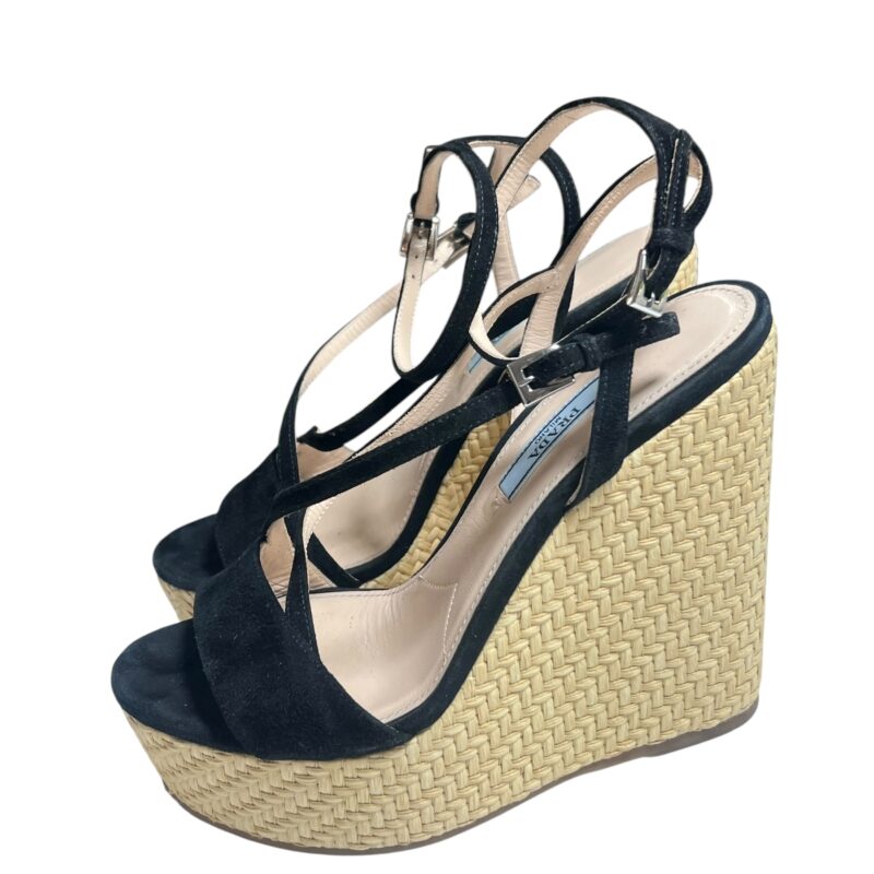 Sandales compensées Prada, Excellent état, pointure 37