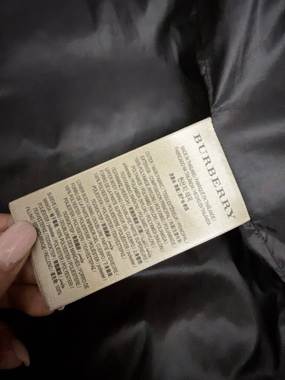 Doudoune Burberry - seconde main BLUXE Geneve