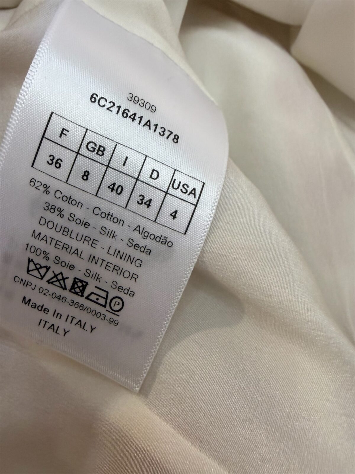 Robe Dior, Excellent état