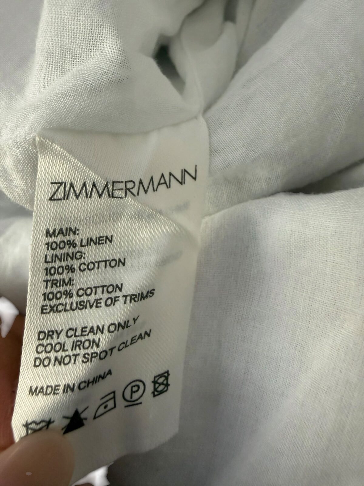 Robe Zimmermann, Excellent état