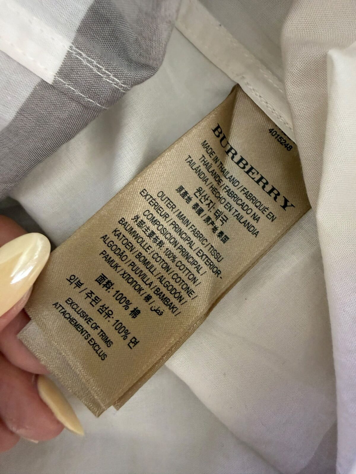 Chemise Burberry, Excellent état