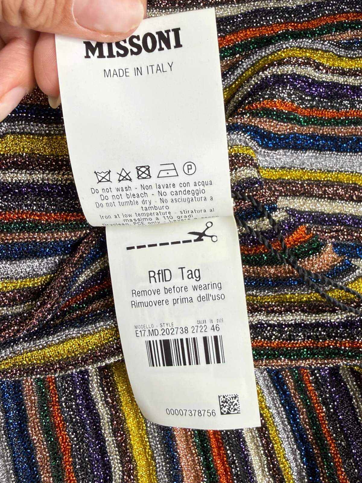 Caftan Missoni, Excellent état