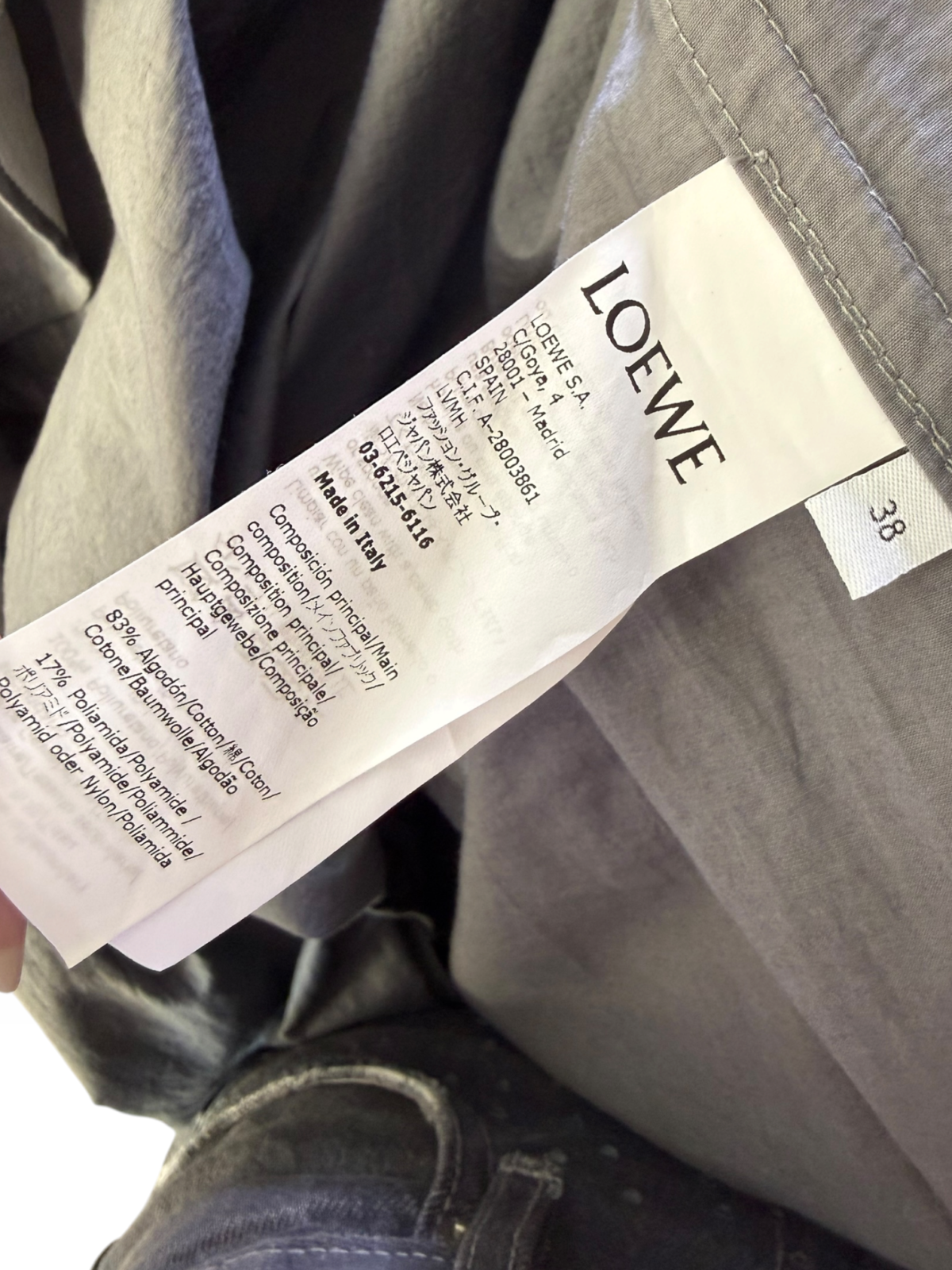 Imperméable Loewe, Excellent état