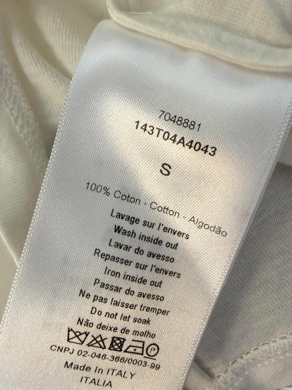 T-shirt Dior, Excellent état