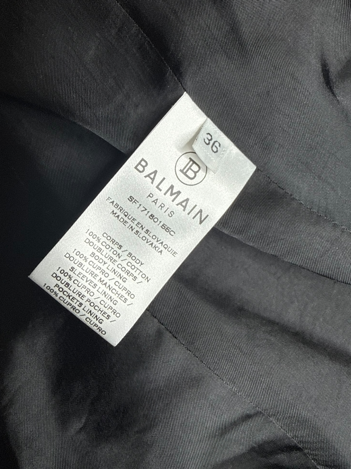 Veste Balmain, Excellent état