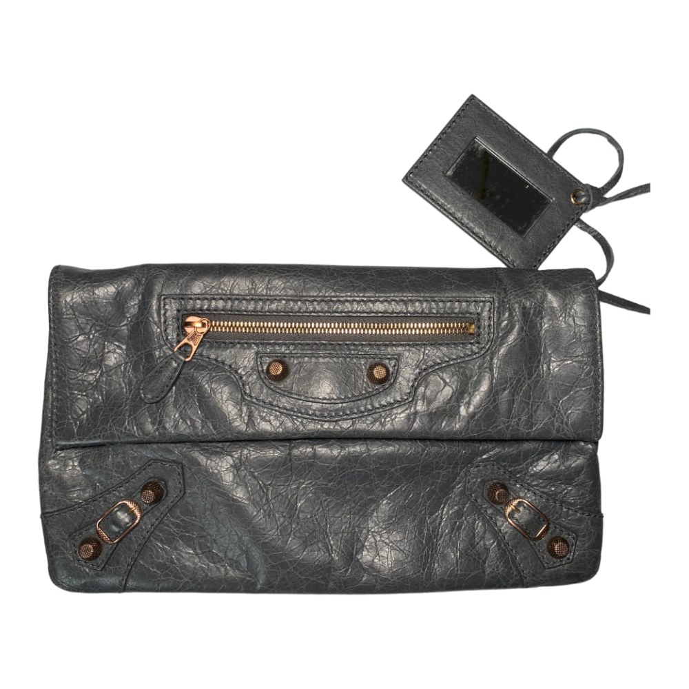 Pochette en cuir Balenciaga
